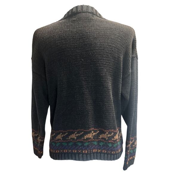 Vintage Reference Point Floral Knit Sweater Size Large - Picture 3 of 6